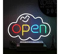 LMSIGNLY Signe lumineux dimmable de bière de néon de bière pour (Nuage ouvert)