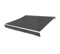 LMTYOENFG Auvent à bras articulé - Fonctionnement manuel - 300 x 250 cm | Store de balcon manuel avec angle d'inclinaison de 45 degrés et revêtement en polyuréthane robuste pour des heures d'ombre