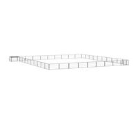 LMTYOENFG Lot de 40 enclos pour chien Noir 100 x 50 cm | Grille flexible pour chiot avec couverture de toit en polyéthylène pour le jardin, ancrage stable grâce aux barres au sol.