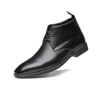 LMUIPMAA Bottes à Lacet Homme Elégante Bottines Chukka,Noir,46 EU