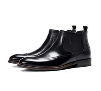 LMUIPMAA Bottes Chelsea pour Hommes Bottines à Enfiler habillées Oxford