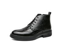 LMUIPMAA Bottes Chukka pour Homme avec Fermeture éclair latérale Botte Classique et Durable Bottine pour Travail Costume,Noir,39 EU