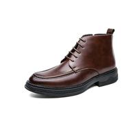 LMUIPMAA Bottes Chukka pour Hommes Bottes De Cheville en Faux Cuir Chaussures Et Décontractées De Style Oxford,Marron,43 EU