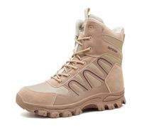 LMUIPMAA Bottes De Combat pour Hommes Bottes Militaires Tactiques Légères en Plein Air Chaussures D'entraînement De L'armée,Beige,43 EU