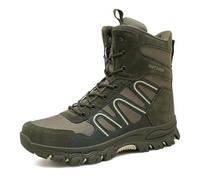 LMUIPMAA Bottes De Combat pour Hommes Bottes Militaires Tactiques Légères en Plein Air Chaussures D'entraînement De L'armée,Vert,43 EU