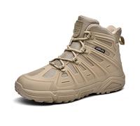 LMUIPMAA Bottes De Trekking Confortables pour Homme Bottes Tactiques Durables Chaussures De Désert,Kaki,43 EU