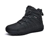 LMUIPMAA Bottes De Trekking Confortables pour Homme Bottes Tactiques Durables Chaussures De Désert,Noir,43 EU