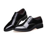 LMUIPMAA Chaussure Derbys Homme Ville Habillées Formelles Affaires à Lacets Mariage Costume Chaussures Oxford pour Hommes,Noir,44 EU