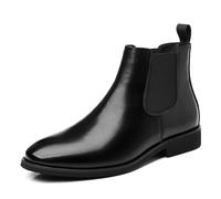 LMUIPMAA Hommes Bottes de Chelsea Bottines d'affaires Formelles | Chaussures Bottes en Cuir Synthétique, Derbies Classiques Bottines pour Cérémonie, Travail, Temps Libre