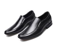 LMUIPMAA Hommes Mocassins en Cuir Décontracté Chaussure à Enfiler Conduire Plates Chaussons,Noir,45 EU