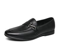 LMUIPMAA Mocassins Homme Cuir Slip on Penny Loafers LéGèRes Confort Chaussures de Conduite Chaussures de Travail Décontractées,Noir,41 EU