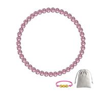 Lmuwecno Collier de perles de baseball pour homme, collection Bling Ice de 40,6 à 50,8 cm, idéal pour les équipes de baseball et les amateurs de baseball, 16.0, Cristal, Pas de gemme