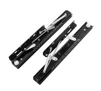 LMXRYPD Glissiere pour Tiroir Charge Lourde pour Table Elévatrice, Coulisse Tiroir Dissimulées, Rail Tiroir Coulissant Robustes à Extension Latérale, pour Table à Manger, Bureau(52cm/20.5in)