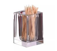 LMXRYPD Porte-Cure-Dents en Cristal, Distributeur de Cure-Dents Décoratif, Bocal de Rangement pour Restaurant, pour la Cuisine à Domicile(A1)