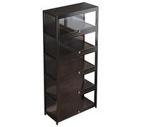 LMXRYPD Vitrine pour Collection à 5 Niveaux, Boite Plexiglas avec Porte en Acrylique, Vitrine avec Porte Rabattable, pour la Maison et Les Magasins(60cm/23.6in)