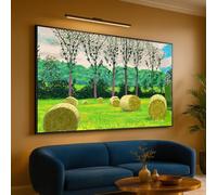 LMYCHENG Peinture sur toile de David Hockney, paysage pastoral verdoyant, affiche et impressions de scène de ferme moderne, décoration d'intérieur (50 x 70 cm, sans cadre)