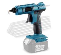 LMYDIDO Pistolet à colle sans fil compatible avec Makita BL1830, BL1840, BL1850, BL1860, batterie au lithium 18 V, pistolet à colle sans fil 100 W avec 20 bâtons de colle, chauffage rapide, ZQFGR01518
