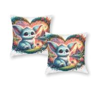 LMYmoney Housses de Coussin Magiques en Forme de cœur, légères et Respirantes, pour Tout-Petits, Cadeaux de Voyage pour Enfants, 40 x 40 cm