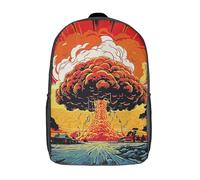 LMYmoney Sac à dos 3D amusant et cool pour adolescents, garçons et filles, imprimé champignon, sac à dos pour enfants, sacs d'école primaires 17 pouces