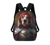 LMYmoney Sac À Dos Pour Enfants, Beagle in Armor Sac D'école Grande Capacité Pour Élèves, Sacs À Dos Pour Garçons, Filles, Adultes Et Adolescents 17inch