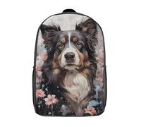 LMYmoney Sacs à dos Border Collie Charm pour enfants, sac d'école imprimé en 3D, pour garçons, élèves du primaire et du collège, 43 cm