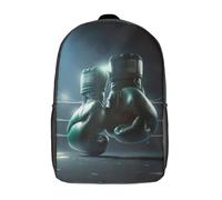 LMYmoney Sacs à dos pour enfants, motif 3D, gants de boxe, cartable, cartable, sac à dos tendance pour garçons et filles, 43 cm