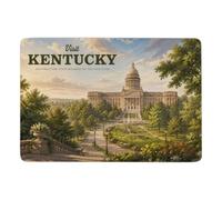 LMYmoney Visit Kentucky Tapis 150 X 100 Cm, Antidérapant pour Chambre | Tapis de chambre antidérapant pour la déco de Noël, avec impression par transfert thermique; près du lit ou du canapé