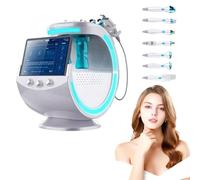 LMYYDES Analyseur de Peau à 360° avec 7 poignées, Analyse cutanée 8 Dimensions pour Une détection précise | 6 Fonctions principales et énergie réglable pour Une Utilisation à Domicile et en Salon