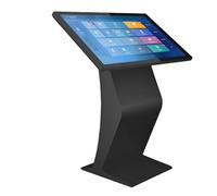 LMYYDES Borne d'affichage numérique sur Pied Black-21.5in4G128G | Borne interactive tactile avec support en forme de K, processeur i5 4 Go + 128 Go, écran LCD 1080p HD.