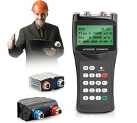 LMYYDES Débitmètre numérique à ultrasons avec transducteur Standard S1 + M2 TRANSDUCTEURS Débitmètre numérique Portable pour Eau de mer, Alcool, 200 x 92 x 32 mm