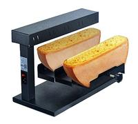 LMYYDES Fondoir à Fromage à raclette - Réchauffeur de Fromage électrique Commercial, Chauffe-Fromage de comptoir 650 W Chauffage Rapide 2 pièces de Demi-Roue à Fromage