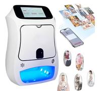 LMYYDES Imprimante Nail Art Automatique 1200 DPI, écran Tactile 5 Pouces, 30 Secondes de Peinture, pour Les Amateurs de Nail Art