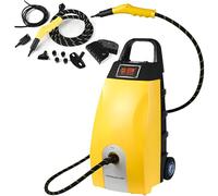 LMYYDES Nettoyeur Vapeur Professionnel Haute température 110 °C, 2 en 1, 2500 W, Nettoyeur Haute Pression désinfectant avec réservoir de 3,5 L et 9 Accessoires pour Usage Domestique Yellow