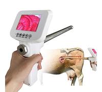 LMYYDES Pistolet d'insémination Artificielle visuel pour Chien, Cheval/Vache Dispositif d'élevage vidéo visuel Pistolet à Tube vétérinaire avec écran Rotatif de caméra 5MP,Horse/Cow