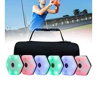 LMYYDES Pods d'entraînement Flash Reflex LED pour la Boxe et Les Sports d'arts Martiaux. Améliore la Perception,pour Les entraîneurs et Les particuliers dans Les salles de Boxe, Les dojos,6lights