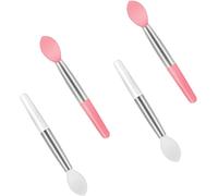 Lmyzcbzl Silicone Pinceau À Lèvres, 4 Pcs Pinceau À Lèvres Mini Portable, À Lèvres En Silicone Double Face, Baume À Lèvres , Rouge À Lèvres Applicateur