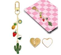 LMZLJZ Chaîne de breloques cactus Kindle pour femme et homme, breloque cactus, accessoire pour liseuse électronique, cadeau pour les amateurs de livres, breloques compatibles avec liseuse Kindle