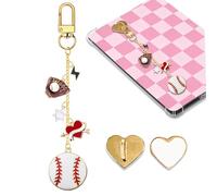 LMZLJZ Chaîne de breloques de baseball Kindle pour homme et femme, breloque de baseball, accessoire de liseuse électronique, décoration d'iPad, cadeau pour les fans de sport, les joueurs, les lecteurs