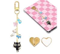 LMZLJZ Chaîne de breloques en forme de chat Kindle pour homme et femme, breloque chat, accessoire pour liseuse électronique, cadeau pour lecteurs de livres, breloques compatibles avec Kindle