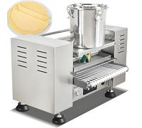 LMzythrop Crêpière électrique Professionnelle,Comprend Cuve en Acier Inoxydable,Bande Transporteuse,Rouleau à Pâte et Plateau,Chauffage Uniforme,Crepiere,Diamètre de Crêpe 10inches