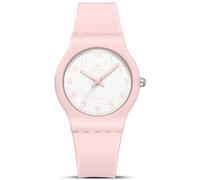 LN LENQIN Montre Femme Montres Bracelets Etanche Design Analogique Lumineuses Cadran Calendrie Fashion Homme Silicone Band (LN-R045-Pink White)