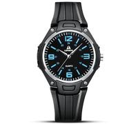 LN LENQIN Montre Homme Montres Bracelets Etanche Design Analogique Lumineuses Cadran Calendrie Fashion Homme Silicone Band (LN-R044-Blue Black)