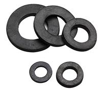 Lnanqing-Rondelle Plate M3/ M4/ M5/ M6/ M8/ M10/ M12 Joint en Caoutchouc Noir Joint d' Isolation Noir Augmentez Les rondelles en Caoutchouc Tampon à Plat 1MM 2mm Épaisseur, 50pcs, fermement et durabl
