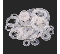 Lnanqing-Rondelle plate Nylon en plastique blanche plaqué plateau plateau plateau d'étanchéité rondelle bague de joint de laveuse pour boulon à vis fixe m2 m2.5 m3 m4 m5 m6 m8 m10 m12, fermement et du