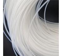 Lnanqing-tube en silicone White Semi-Transparent PTFE Capillary Tubing Acid & Alkali Resistant 600V Voltage Withstand Insulating Tube, Flexible et polyvalent(3M,ID 5xOD 6mm)