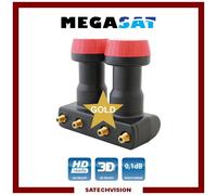 LNB Monobloc Quad 6° Megasat Diavolo 0,1 dB Gain 60 dB Full HD 3D Ready