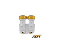 LNB Monobloc Twin 0,1 DB FULL HD 3D RDY + 4 FICHES F