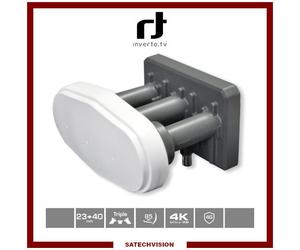 LNB Monoblock Triplefeed Single Inverto Mono 1 dB Gain 62 dB Full HD Ultra HD 4K