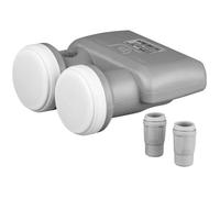 LNB Monoblock Twin 6,2° - GOOBAY - LNB-GT-TMO40 - Résistant aux intempéries - Connecteur F - Blanc