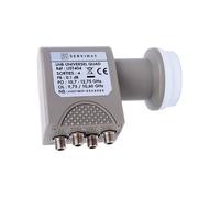 LNB Quad 4 sorties universelles - SEVI - UST 404 - Blanc - Performance optimale - Réception satellite